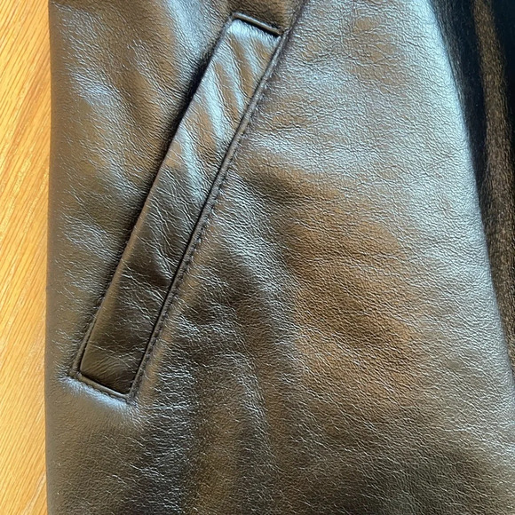 Jeans by Buffalo Women's Vest Black Faux Leather and Faux Fur Size Small - Picture 4 of 7